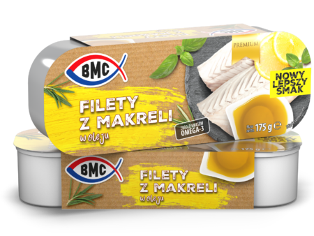 Filety z makreli w oleju aromatyzowanym EO 175g