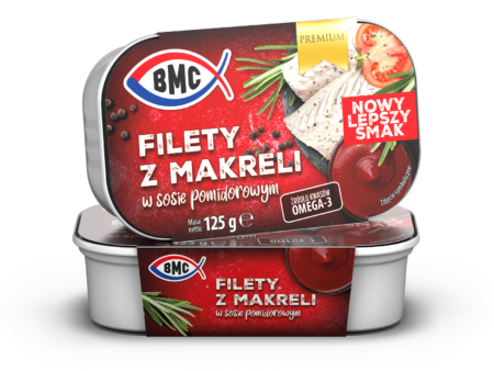 Filety z makreli w sosie pomidorowym EO 125g