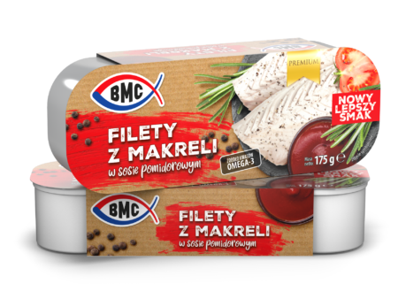 BMC Filety z makreli w sosie pomidorowym 175g EO