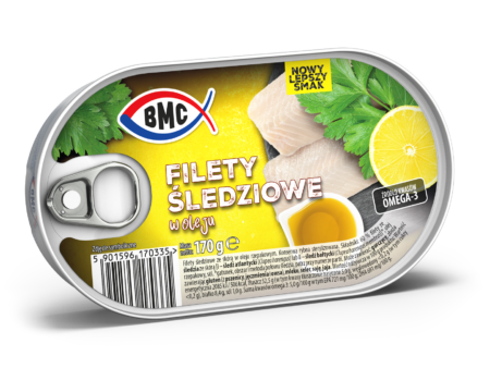 Filety śledziowe w oleju aromatyzowanym EO 170g