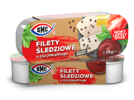 Filety śledziowe w sosie pomidorowym 175g