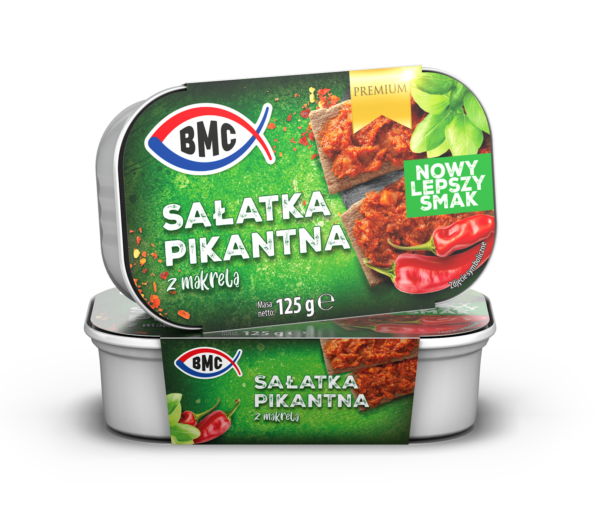 Sałatka pikantna z makrelą EO 125g