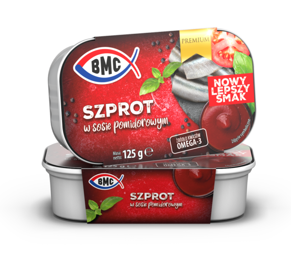 Szprot w sosie pomidorowym EO 125g