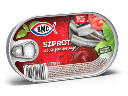 Szprot w sosie pomidorowym EO 170g