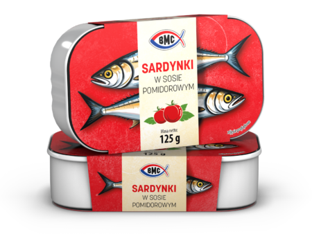 Sardynki w sosie pomidorowym 125g