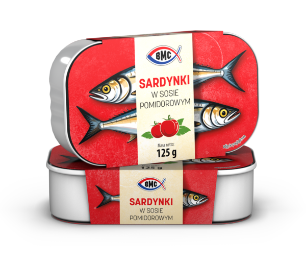 Sardynki w sosie pomidorowym 125g