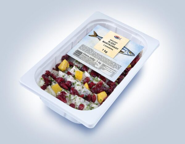 Śledź marynowany z żurawiną 1 kg BMC